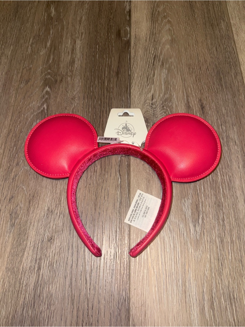 Disney Parks 2026 Logo Mania Fantasyland Feels Pink Mickey Ears Headband NWT